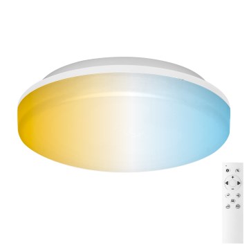 Aigostar - Ρυθμιζόμενο LED φωτιστικό οροφής για μπάνιο LED/24W/230V 3000K-6500K IP54 + τηλεχειριστήριο