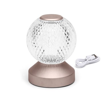 Aigostar - Ρυθμιζόμενο LED Φορτιζόμενο Επιτραπέζιο Φωτιστικό LED/1W/5V 2700/4000/6500K 1800mAh 13,5 εκ.