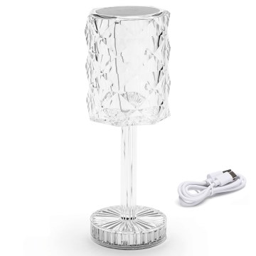 Aigostar - Ρυθμιζόμενο LED Φορτιζόμενο Επιτραπέζιο Φωτιστικό LED/1W/5V 2700/4000/6500K 1800mAh 26 εκ.