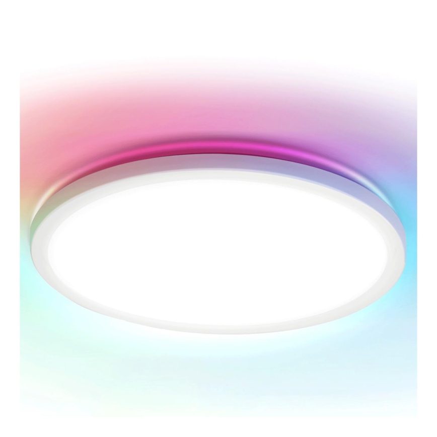 Aigostar - Ρυθμιζόμενο οροφής φωτιστικό LED RGBW MESH LED/36W/230V 3000-6500K λευκό + τηλεχειριστήριο