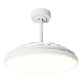 Aigostar - Ρυθμιζόμενος ανεμιστήρας οροφής LED/50W/230V 2700-6500K Ø106cm λευκός + τηλεχειριστήριο