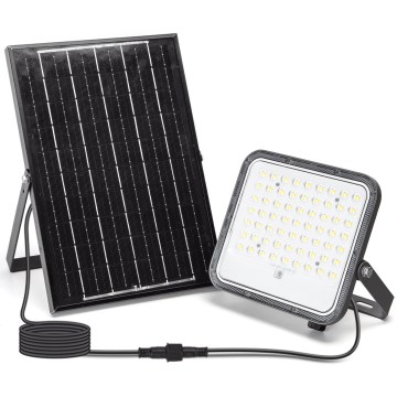 Aigostar - Ρυθμιζόμενος ηλιακός προβολέας LED/100W/3,4V 3000/4000/6500K IP66 8000 mAh + τηλεχειριστήριο