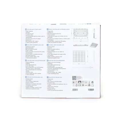 Aigostar - Ρυθμιζόμενος LED ηλιακός προβολέας LED/200W/3,4V 20000 mAh IP65 + τηλεχειριστήριο