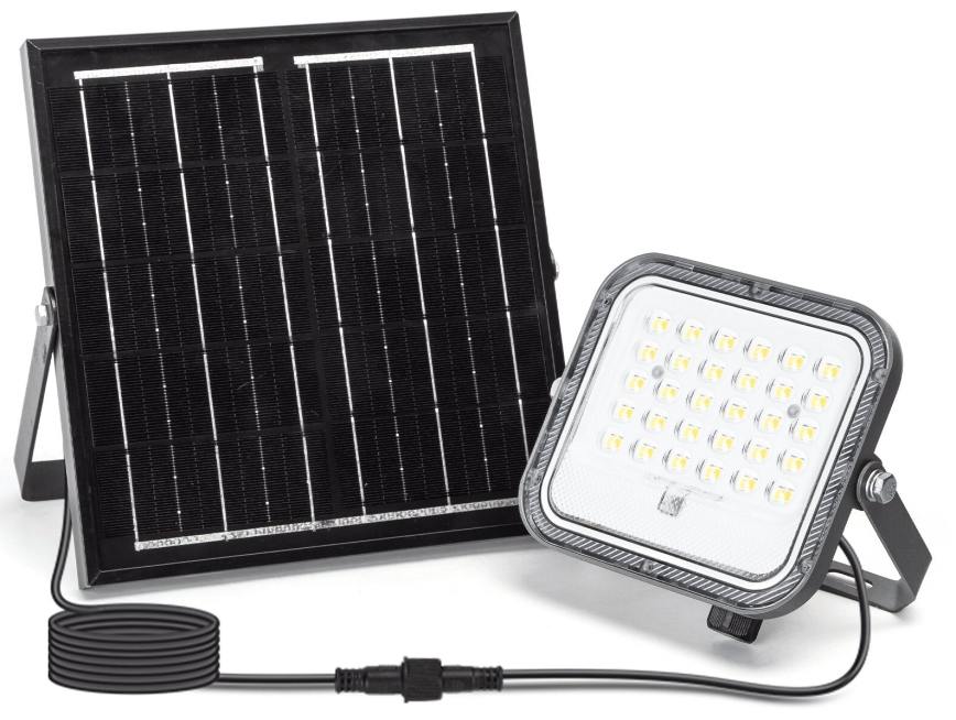 Aigostar - Ρυθμιζόμενος ηλιακός προβολέας LED/50W/3,4V 3000/4000/6500K IP66 4000 mAh + τηλεχειριστήριο