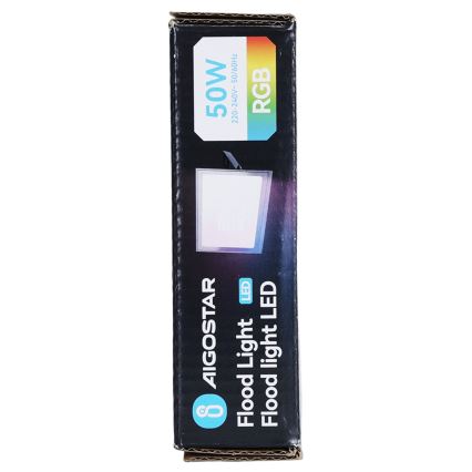 Aigostar - LED RGB Ρυθμιζόμενος προβολέας LED/50W/230V IP65 + τηλεχειριστήριο