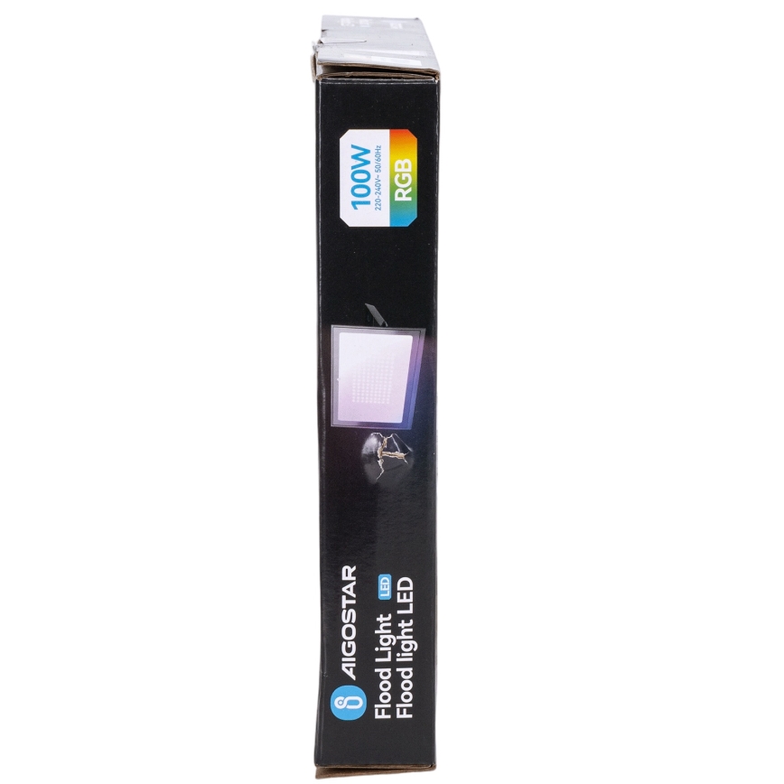 Aigostar - Ρυθμιζόμενος RGB προβολέας LED/100W/230V IP65 + τηλεχειριστήριο