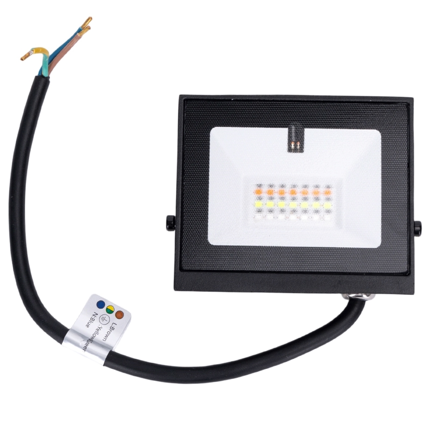 Aigostar - LED RGB ρυθμιζόμενος προβολέας LED/20W/230V IP65 + τηλεχειριστήριο
