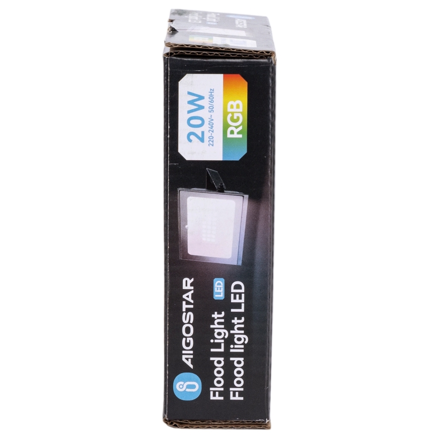Aigostar - LED RGB ρυθμιζόμενος προβολέας LED/10W/230V IP65 + τηλεχειριστήριο