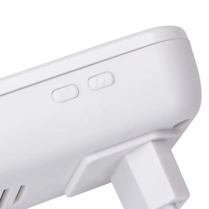 Aigostar - SET 2x Ασύρματο κουδούνι πρίζας 230V IP44 λευκό/μαύρο