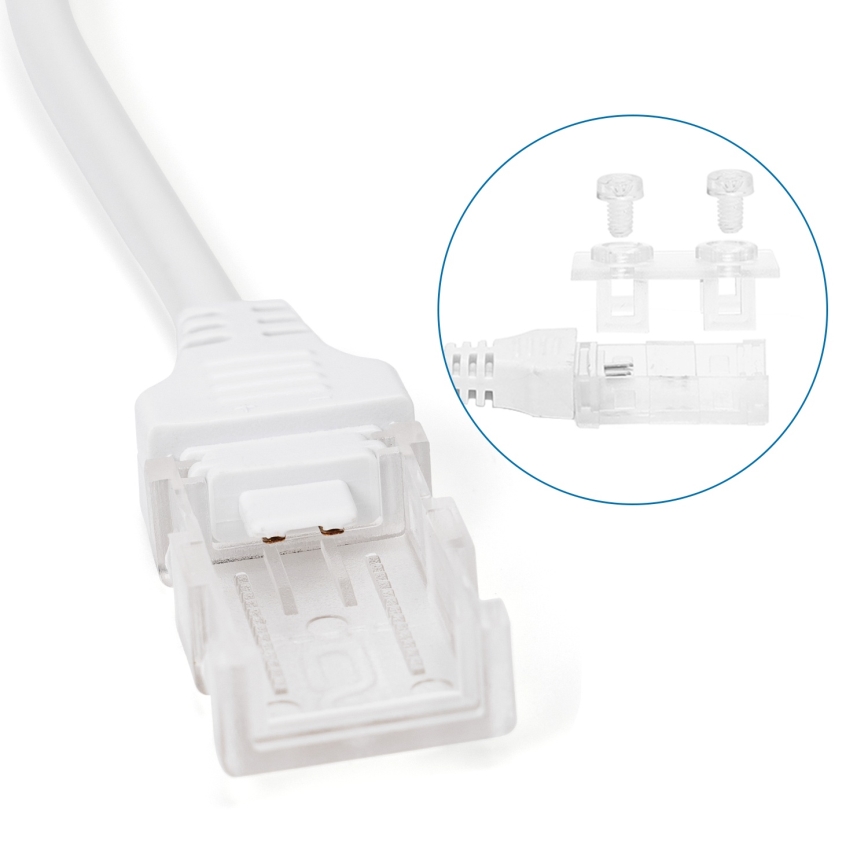 Aigostar - Τροφοδοτικό για ταινίες LED 10 mm 600W/230V λευκό