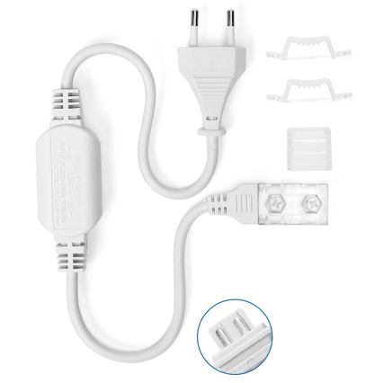 Aigostar - Τροφοδοτικό για ταινίες LED 10 mm 600W/230V λευκό
