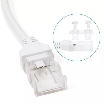 Aigostar - Τροφοδοτικό για ταινίες LED 8 mm 600W/230V λευκό