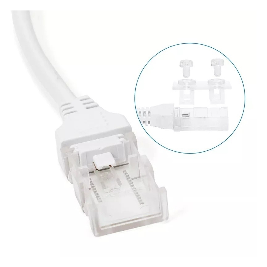Aigostar - Τροφοδοτικό για ταινίες LED 8 mm 600W/230V λευκό