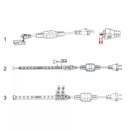 Aigostar - Τροφοδοτικό για ταινίες LED 8 mm 600W/230V λευκό