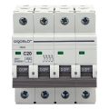 Aigostar - Τετραπολικός αυτόματος διακόπτης 4P-20A-C 400V