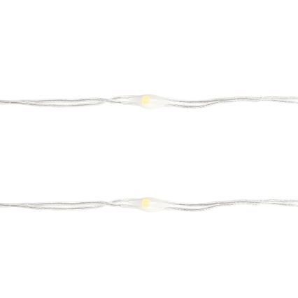 Aigostar - Γιρλάντα LED 100xLED/3xAA 10,3m θερμό λευκό