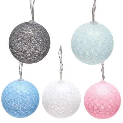 Aigostar - Γιρλάντα LED 10xLED/3xAA 2m θερμό λευκό