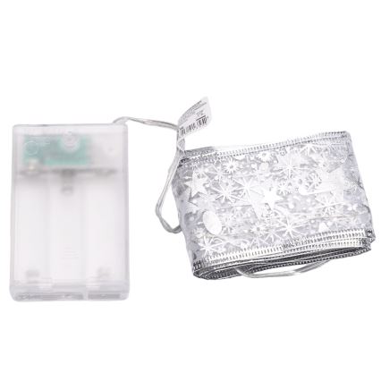 Aigostar - LED γιρλάντα 20xLED/3xAA, 2 m, θερμό λευκό, ασημί