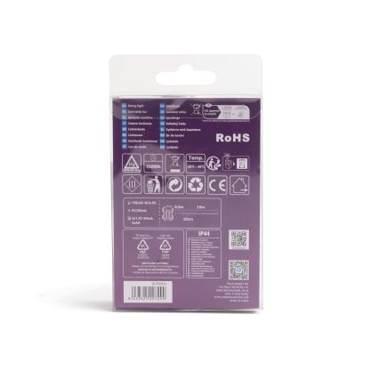 Aigostar - LED γιρλάντα εξωτερικού χώρου 150xLED/8 λειτουργίες/3xAA 15,3m IP44 πολύχρωμη