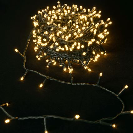 Aigostar - LED Εξωτερική γιρλάντα 100xLED/8 λειτουργίες 3xAA 5,3 m IP44 θερμό λευκό