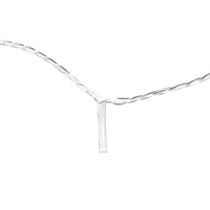 Aigostar - Γιρλάντα LED εξωτερικού χώρου 50xLED/8 λειτουργίες 8m IP44 θερμό λευκό