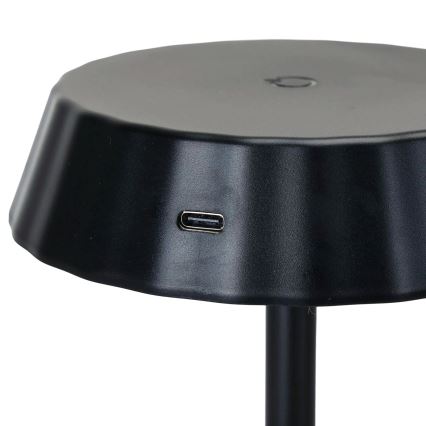 Aigostar - Ρυθμιζόμενη επιτραπέζια LED λάμπα AMBIENT LED/2,4W/5V 3000-6500K μαύρη 2000 mAh