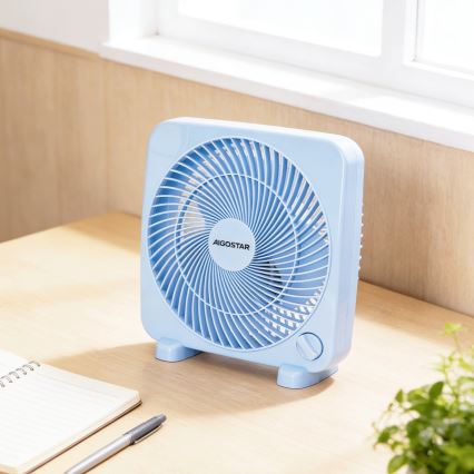 Aigostar - Επιτραπέζιος ανεμιστήρας 30W/230V μπλε