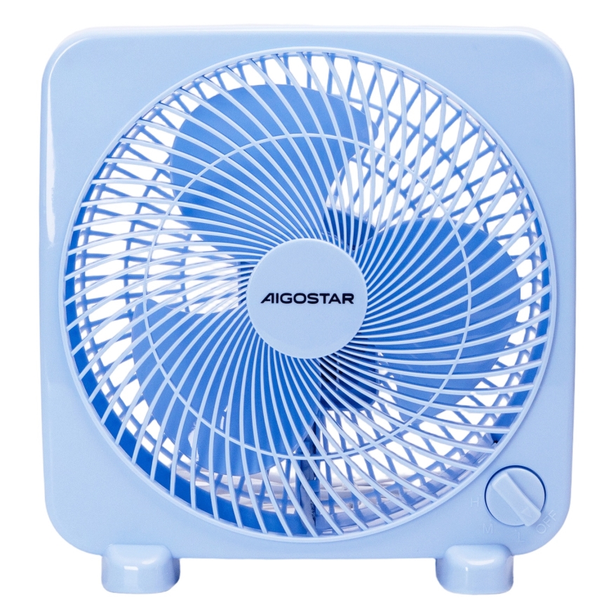 Aigostar - Επιτραπέζιος ανεμιστήρας 30W/230V μπλε