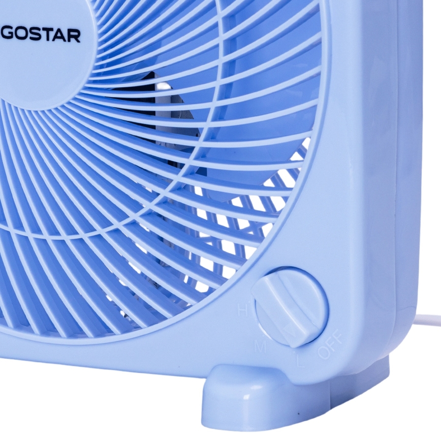 Aigostar - Επιτραπέζιος ανεμιστήρας 30W/230V μπλε