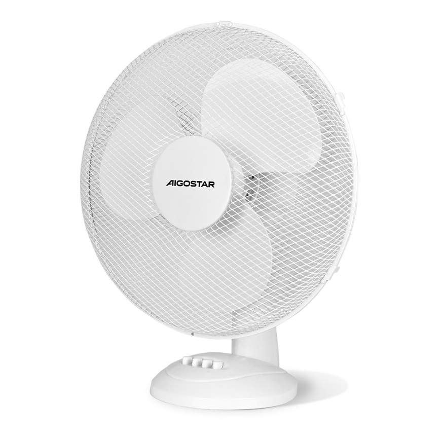 Aigostar - Επιτραπέζιος ανεμιστήρας 50W/230V λευκός