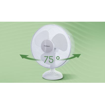 Aigostar - Επιτραπέζιος ανεμιστήρας 50W/230V λευκός