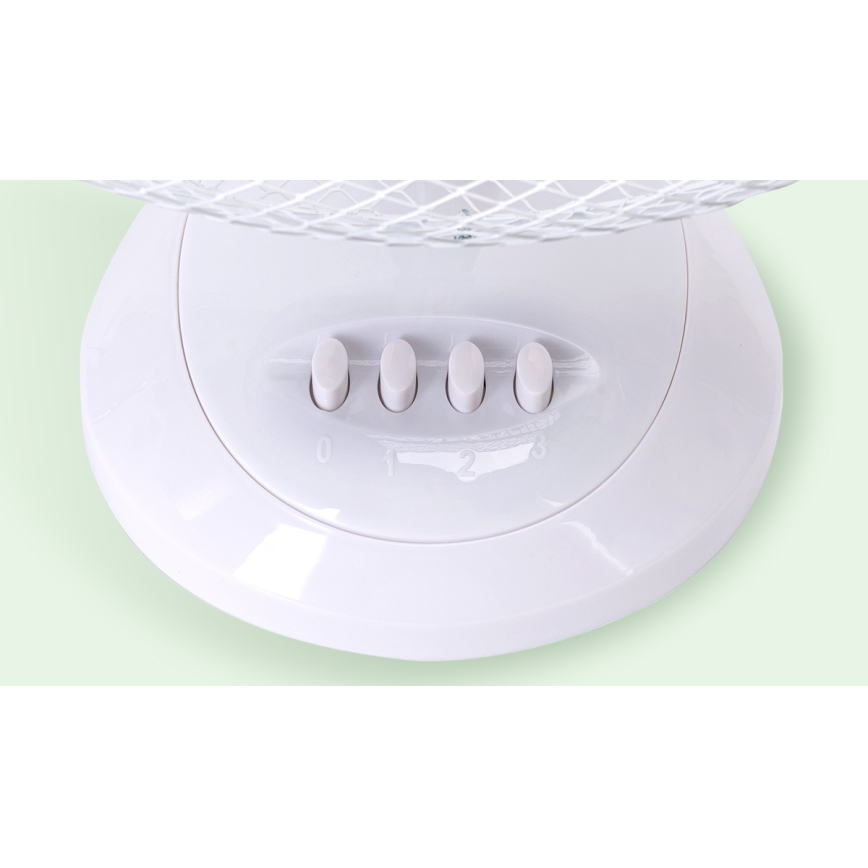 Aigostar - Επιτραπέζιος ανεμιστήρας 50W/230V λευκός