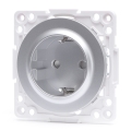 Aigostar - Επιτοίχια πρίζα SCHUKO χωρίς πλαίσιο 250V/16A ασημί