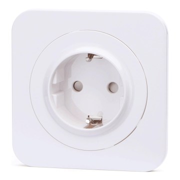 Aigostar - Επιτοίχια πρίζα με πλαίσιο SCHUKO 250V λευκή