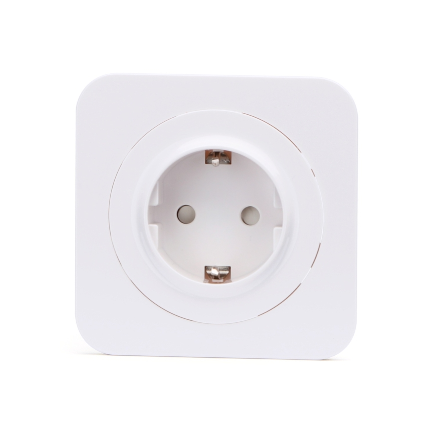 Aigostar - Επιτοίχια πρίζα με πλαίσιο SCHUKO 250V λευκή