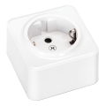 Aigostar - Επιτοίχια πρίζα οικιακής χρήσης SCHUKO 250V λευκή