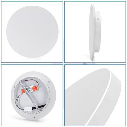 Aigostar - Επιτοίχιο φωτιστικό LED/12W/230V 6500K 25 cm λευκό