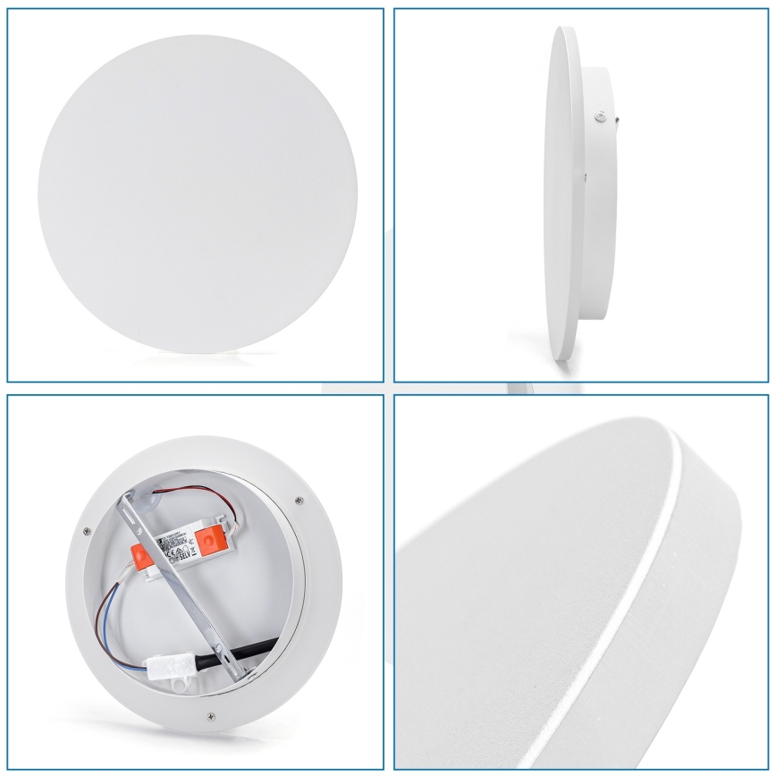 Aigostar - Επιτοίχιο φωτιστικό LED/12W/230V 6500K 25 cm λευκό