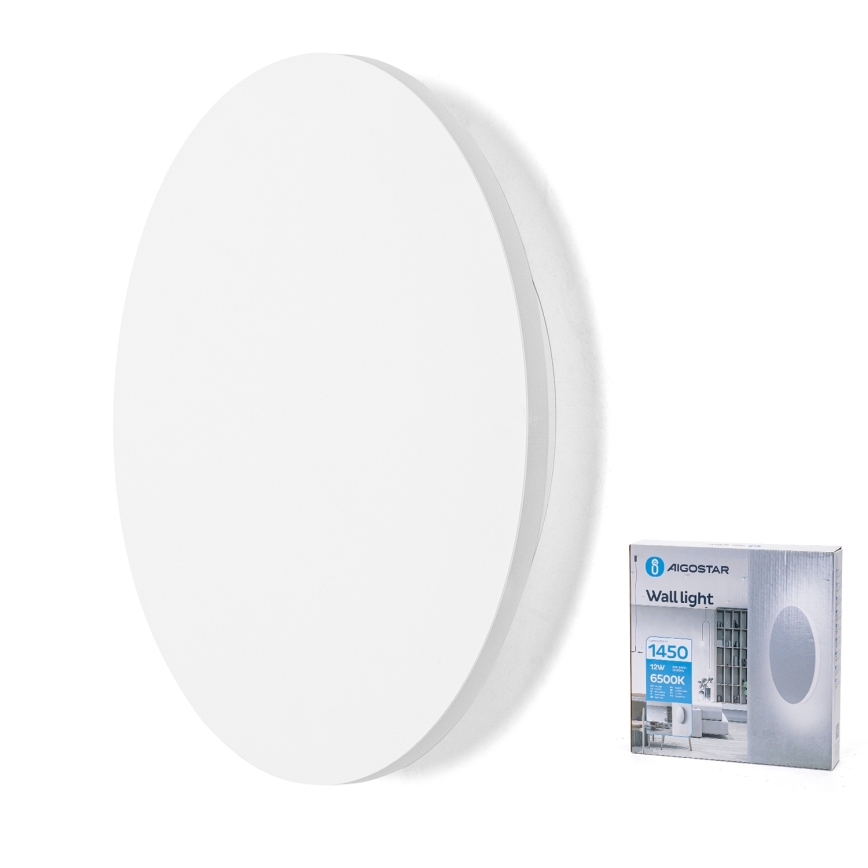 Aigostar - Επιτοίχιο φωτιστικό LED/12W/230V 6500K 25 cm λευκό