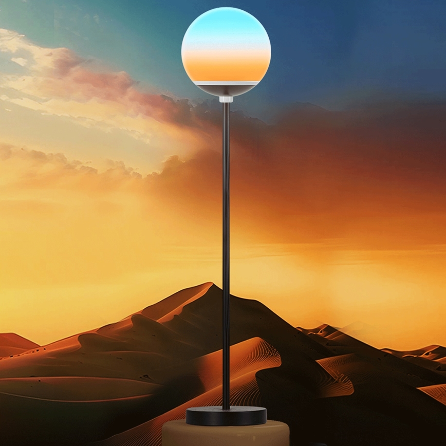 Aigostar - Επιδαπέδιο ρυθμιζόμενο φωτιστικό LED RGBW MESH LED/8W/230V + τηλεχειριστήριο