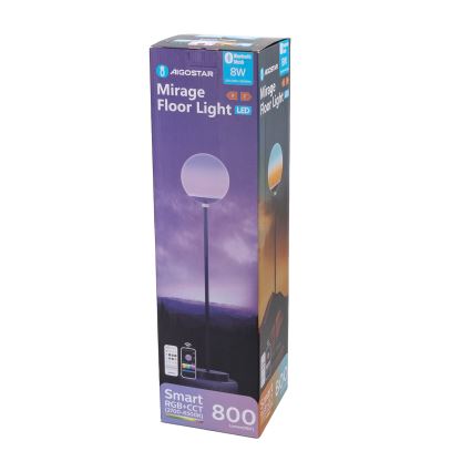 Aigostar - Επιδαπέδιο ρυθμιζόμενο φωτιστικό LED RGBW MESH LED/8W/230V + τηλεχειριστήριο