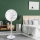 Aigostar - Επιδαπέδιος ανεμιστήρας 2 σε 1 45W/230V 110 cm λευκός