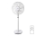 Aigostar - Επιδαπέδιος ανεμιστήρας 2 σε 1 45W/230V λευκός + τηλεχειριστήριο