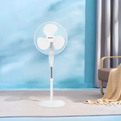 Aigostar - Ανεμιστήρας δαπέδου 40W/230V 123 cm λευκός