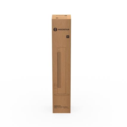 Aigostar - Επιδαπέδιος ανεμιστήρας 50W/230V λευκός με τηλεχειριστήριο