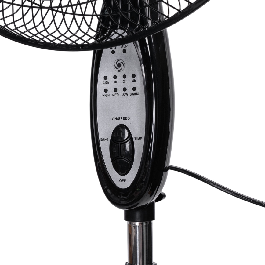 Aigostar - Επιδαπέδιος ανεμιστήρας 55W/230V 130 εκ. μαύρος + τηλεχειριστήριο