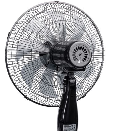 Aigostar - Επιδαπέδιος ανεμιστήρας 55W/230V 130 εκ. μαύρος + τηλεχειριστήριο
