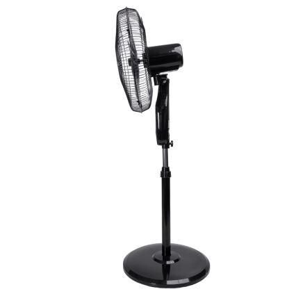 Aigostar - Επιδαπέδιος ανεμιστήρας 55W/230V 130 εκ. μαύρος + τηλεχειριστήριο