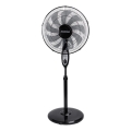Aigostar - Επιδαπέδιος ανεμιστήρας 55W/230V 130 εκ. μαύρος + τηλεχειριστήριο