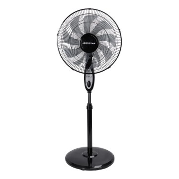 Aigostar - Επιδαπέδιος ανεμιστήρας 55W/230V 130 εκ. μαύρος + τηλεχειριστήριο
